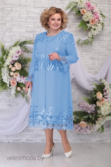 Костюм с платьем 2258 голубой Ninele