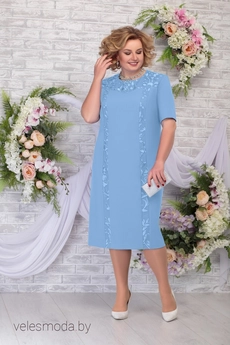 Костюм с платьем 2258 голубой Ninele