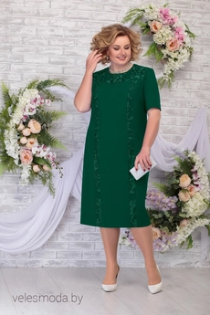 Костюм с платьем 2258 изумруд Ninele