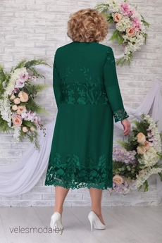 Костюм с платьем 2258 изумруд Ninele