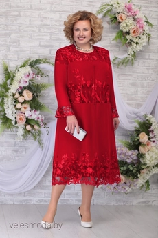 Костюм с платьем 2258 красный Ninele