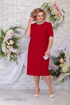 Костюм с платьем 2258 красный Ninele