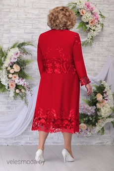 Костюм с платьем 2258 красный Ninele