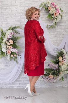 Костюм с платьем 5842 красный Ninele