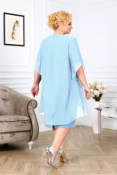 Костюм с платьем 7385 голубой Ninele