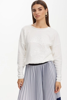 Джемпер 1525 молочный Niv Niv Fashion