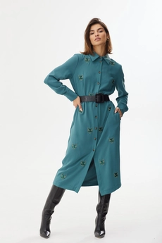 Платье 2458 морская волна Niv Niv Fashion