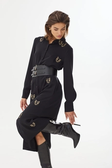 Платье 2458 черный Niv Niv Fashion