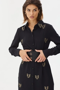 Платье 2458 черный Niv Niv Fashion