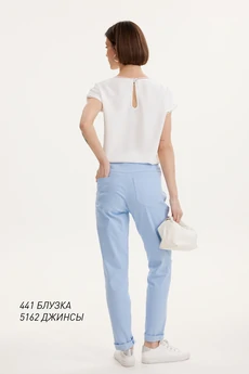 Джинсы  5162 голубой Niv Niv Fashion