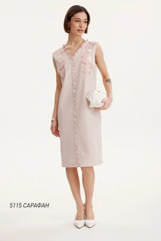 Сарафан 5115 бледно-розовый  Niv Niv Fashion