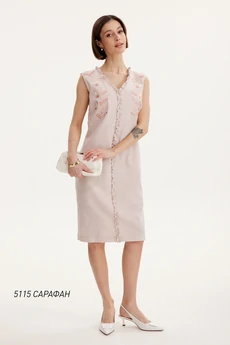 Сарафан 5115 бледно-розовый  Niv Niv Fashion