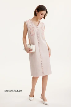 Сарафан 5115 бледно-розовый  Niv Niv Fashion