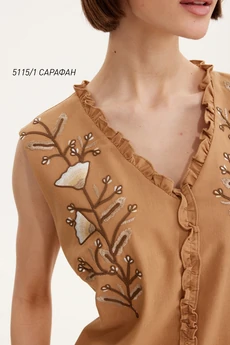 Сарафан 5115-1 верблюжий  Niv Niv Fashion