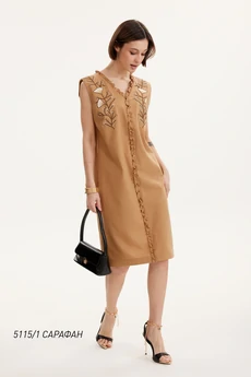 Сарафан 5115-1 верблюжий  Niv Niv Fashion
