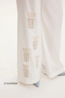 Брюки 5118 молочный Niv Niv Fashion