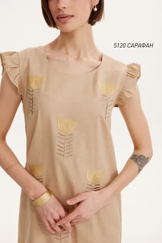 Сарафан  5120 бежевый   Niv Niv Fashion