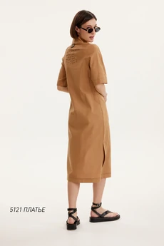 Платье 5121 верблюжий  Niv Niv Fashion