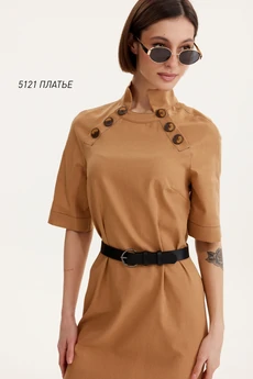 Платье 5121 верблюжий  Niv Niv Fashion