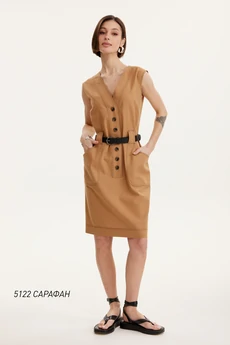 Сарафан  5122 верблюжий  Niv Niv Fashion