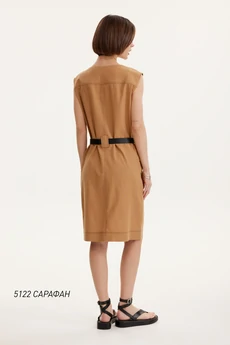 Сарафан  5122 верблюжий  Niv Niv Fashion