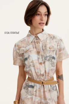 Платье 5126 мультиколор  Niv Niv Fashion