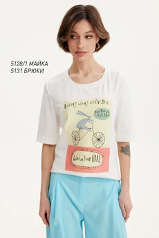 Майка 5128-1 молочный Niv Niv Fashion