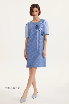 Платье 5135 синий  Niv Niv Fashion