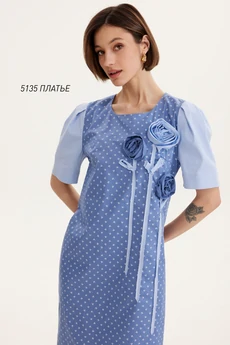 Платье 5135 синий  Niv Niv Fashion