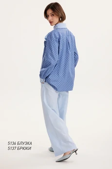 Рубашка  5136 синий  Niv Niv Fashion