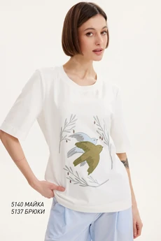 Майка 5140 молочный Niv Niv Fashion