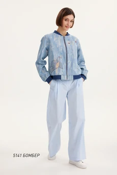 Бомбер  5141 голубой  Niv Niv Fashion