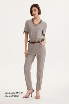 Брюки 5145 лилово-бежевый  Niv Niv Fashion