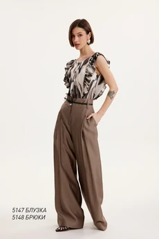 Брюки 5148 шоколад  Niv Niv Fashion