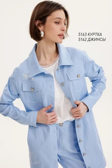 Куртка 5163 голубой Niv Niv Fashion