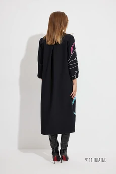 Платье 9111 черный  Niv Niv Fashion