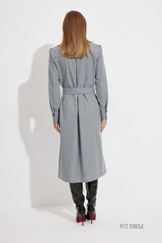 Платье 9117 серый  Niv Niv Fashion