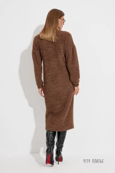 Платье 9119 шоколад Niv Niv Fashion