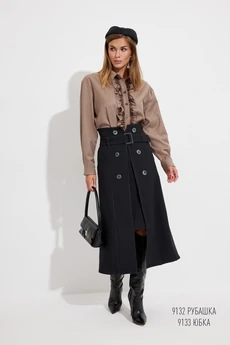 Юбка 9133 черный Niv Niv Fashion