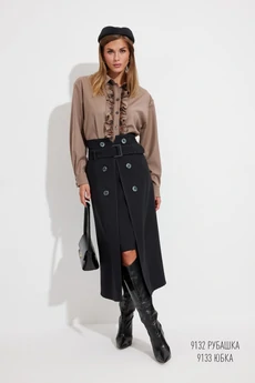 Юбка 9133 черный Niv Niv Fashion