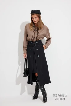 Юбка 9133 черный Niv Niv Fashion