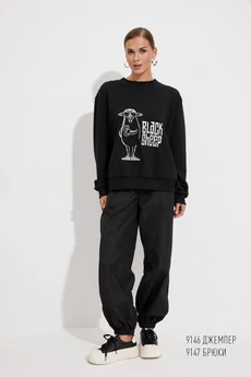 Джемпер 9146 черный Niv Niv Fashion