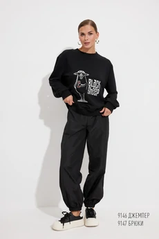 Джемпер 9146 черный Niv Niv Fashion