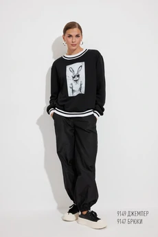 Джемпер 9149 черный Niv Niv Fashion