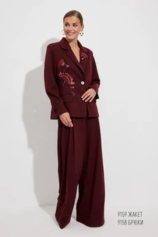 Жакет 9159 винный Niv Niv Fashion