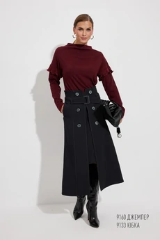 Джемпер 9160 винный Niv Niv Fashion