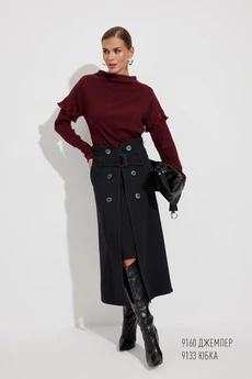Джемпер 9160 винный Niv Niv Fashion