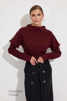 Джемпер 9160 винный Niv Niv Fashion