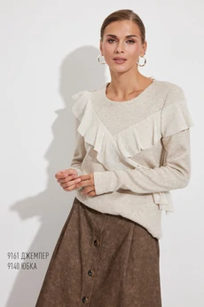 Джемпер 9161 светло-бежевый Niv Niv Fashion