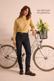 Брюки 937 синий Niv Niv Fashion